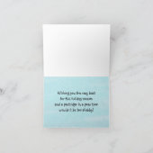 Partridge in einer Birnenkarte Feiertagskarte (Innenseite)