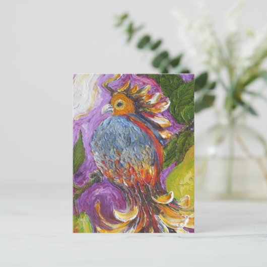 Partridge in einer Pear Tree Postkarte (Stehend Vorderseite)