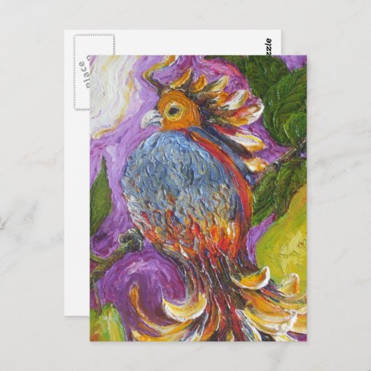 Partridge in einer Pear Tree Postkarte (Vorne/Hinten)