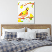 Partridge in Pear Tree Leinwanddruck (Insitu (Schlafzimmer))