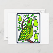 Partridge in Pear Tree Postkarte (Vorne/Hinten)