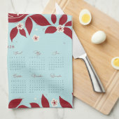 Partridge Pear Tree 2026 Calendar - Cranberry Geschirrtuch (Viertel Falte)