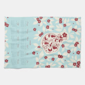 Partridge Pear Tree 2026 Calendar Geschirrtuch (Horizontal)