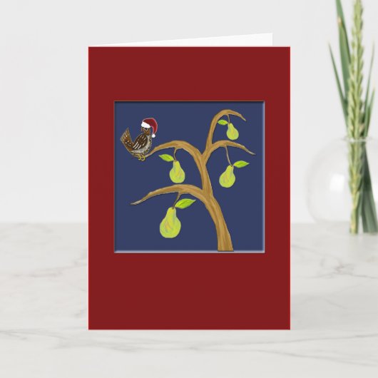 Partridge+PearTree5x7 Feiertagskarte (Vorderseite)