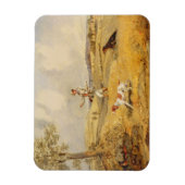 Partridge Shooting (Öl auf Tafel) Magnet (Vertikal)