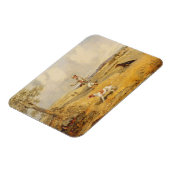 Partridge Shooting (Öl auf Tafel) Magnet (Linke Seite)