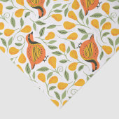 Partridge und Birnen nahtlos Weihnachtsfeier Seidenpapier (Detail)