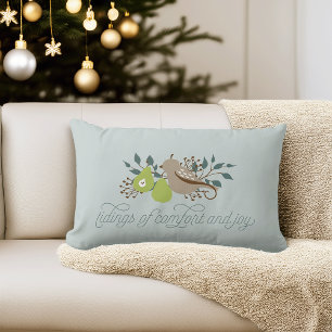 Partridge und Pear Holiday Lendenkissen