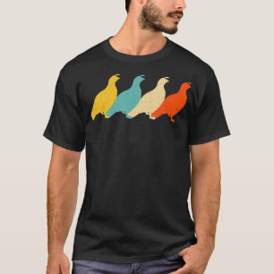 Partridge Vintag Retro Bird Quail Grouse Lover 60 T-Shirt
