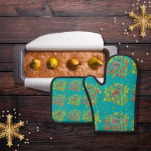 Partridges, Birnen und Schneeflocken türkis