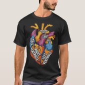 Parts Of Heart Cardiology Men Women Anatomical Car T-Shirt (Vorderseite)