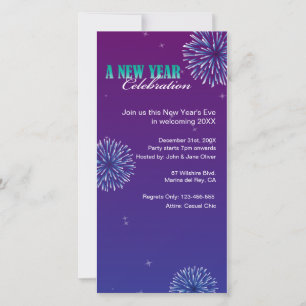 Party 2015 "Fireworks Blue Sky New Year"