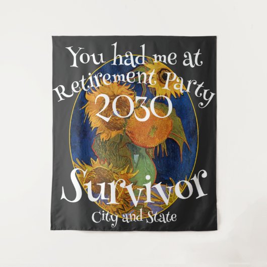 Party 2024 2025 2026 2027 2028 2029 wandteppich (Vorderseite)