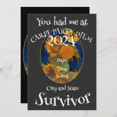 Party 2024 Dance Mixer Gartensitzgarten Einladung (Vorne/Hinten)