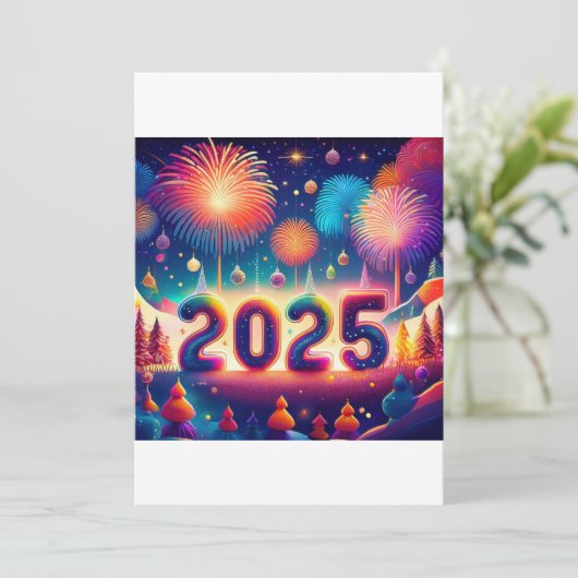 Party 2025 einladung (Stehend Vorderseite)