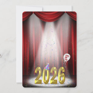 Party 2026 im Rampenlicht Einladung