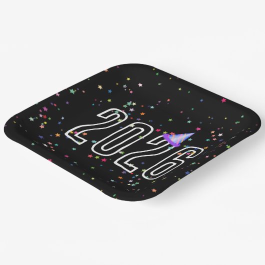 Party 2026 pappteller (Gewinkelt)