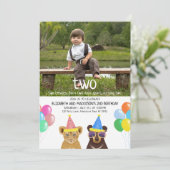 Party 2. Geburtstag Einladung (Stehend Vorderseite)