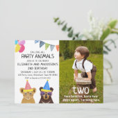 Party 2. Geburtstag Einladung (Stehend Vorderseite)