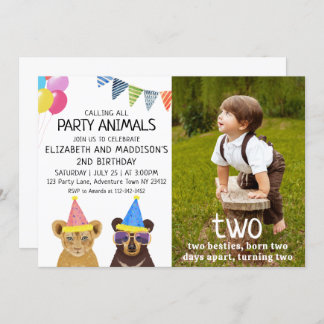 Party 2. Geburtstag Einladung