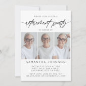 Party 3 FotoCollage für einfache Skripterstellung Einladung (Vorderseite)