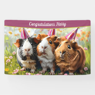 Party - 3 Guinea Schweine Banner