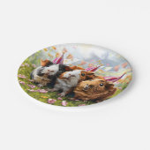 Party - 3 Guinea Schweine Pappteller (Schrägansicht)