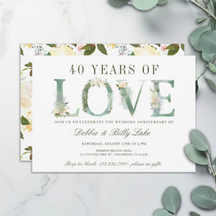 Party 40 Jahre Liebe Einladung