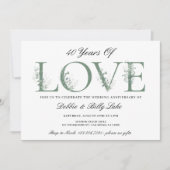 Party 40 Jahre Liebe Einladung (Vorderseite)