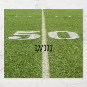 Party 50 Yard Line Grass Field Football verfolgen Bierflaschenetikett (Einzelnes Label)
