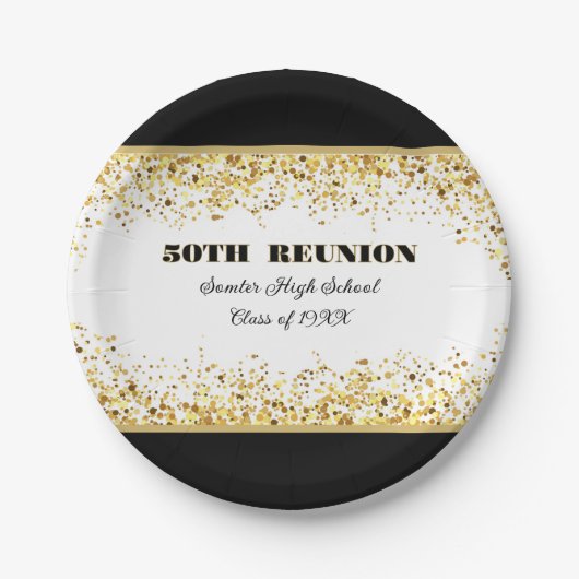 Party! 50th Class Reunion custom Pappteller (Vorderseite)