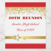 Party! 50th Class Reunion custom  Weinetikett (Einzelnes Label)