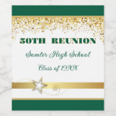 Party! 50th Class Reunion custom Weinetikett (Einzelnes Label)