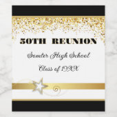 Party! 50th Class Reunion custom Weinetikett (Einzelnes Label)