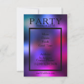 Party-Abend cooler Clubstil Einladung (Vorderseite)