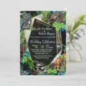 Party-Abendfest zum Thema Einladung (Stehend Vorderseite)