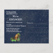 Party-Abendfest zum Thema Einladungspostkarte (Rückseite)