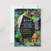 Party-Abendfest zum Thema RSVP Karte (Vorderseite)