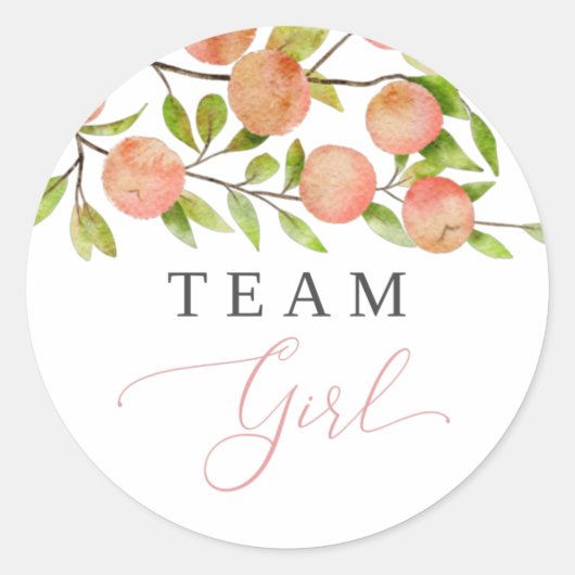 Party-Abstimmung für weibliche Geschlechter Runder Aufkleber (Vorderseite)