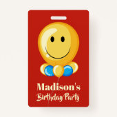 Party-Abzeichen für Ballon Ausweis (Vorderseite)