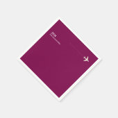 Party Aero für das Pilotprogramm "Weinfarbe" des F Serviette (Ecke)