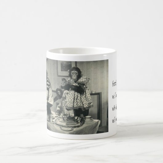 Party-Affen-benutzerdefinierte Tasse (Mittel)