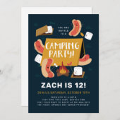 Party Albern Camping Einladung (Vorne/Hinten)