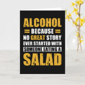 Party Alcohol Sprichwort Funny Karte (Gelbe Blume)