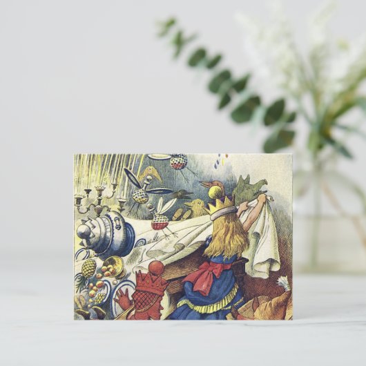 Party Alice im Wunderland Postkarte (Stehend Vorderseite)