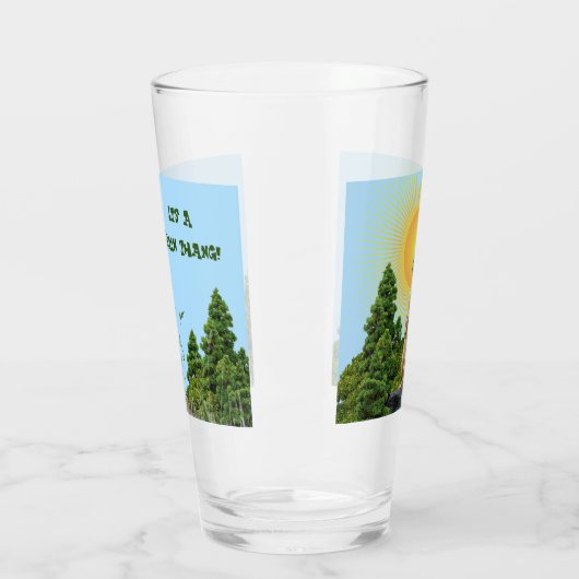 Party / Alltag 'GreenThang' Meerkat Tier Glas (Links)