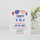 Party am 4. Juli Einladung (Stehend Vorderseite)