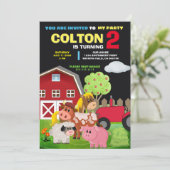 PARTY AM GEBURTSTAG EINLADUNG (Stehend Vorderseite)