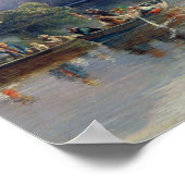 Party am Loch Achray mit Blick auf Ben V Poster (Ecke)