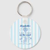 Party am Strand von Bachelorette Schlüsselanhänger (Rückseite)
